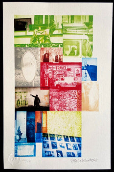 Robert Rauschenberg Lithograph Certified Numbered Stamp