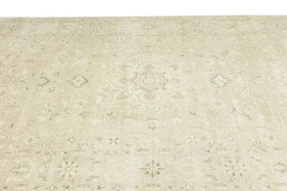 Transitional Oriental Rug Muted Floral Design