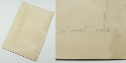 Josep Guinovart Serie P 1982 Lithograph Abstract Spanish Expressionist Print