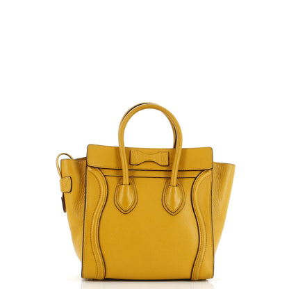 Celine Luggage Bag Grainy Leather Micro
