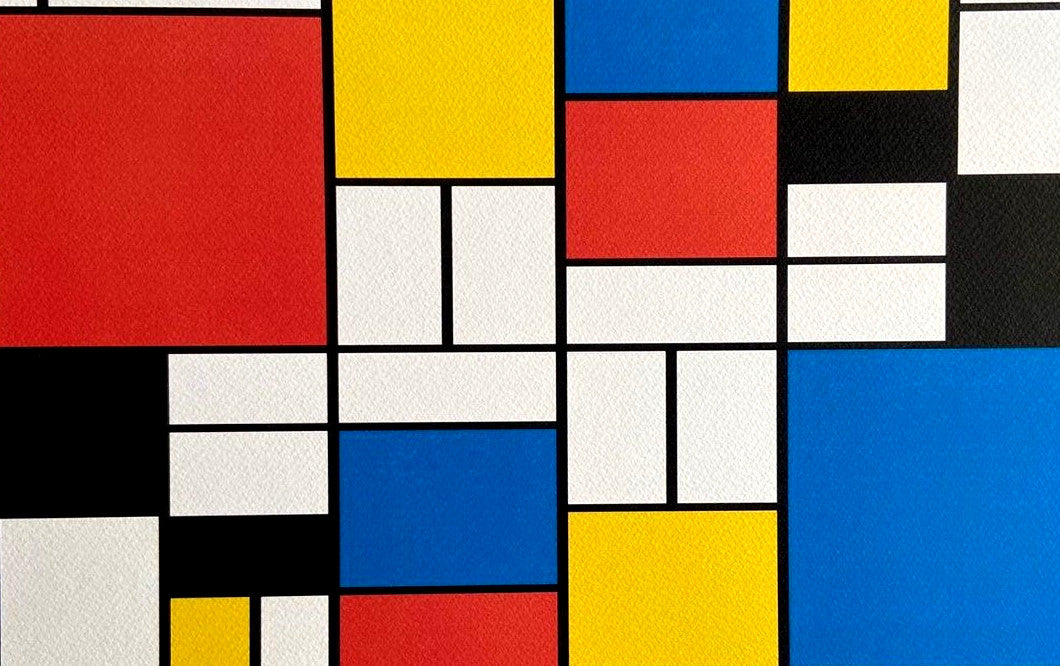 Piet Mondrian Lithograph 1978 - 180Ex, Certified Numbered Coa