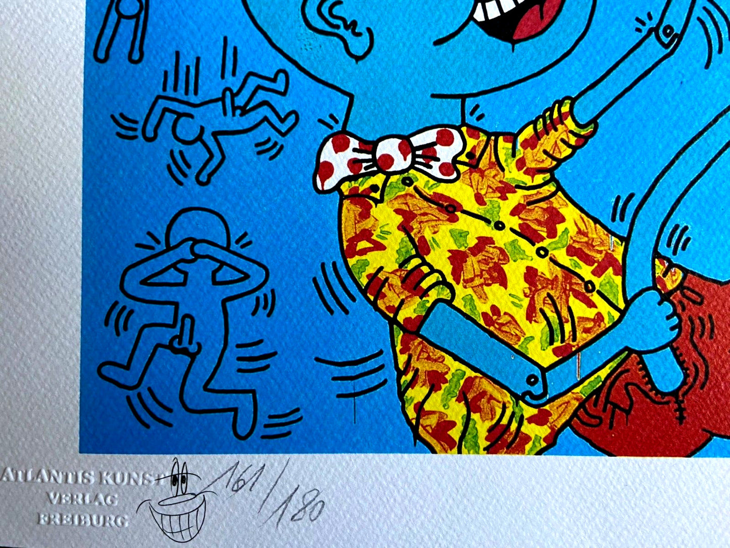 Keith Haring Lithograph Signed Numbered By Hand