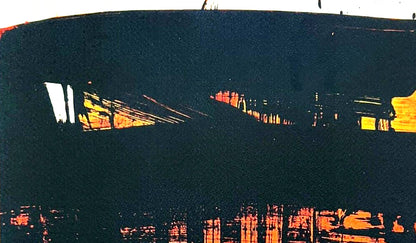 Pierre Soulages Coa Signed Op 1995 Numbered By Hand In Pencil 275Ex