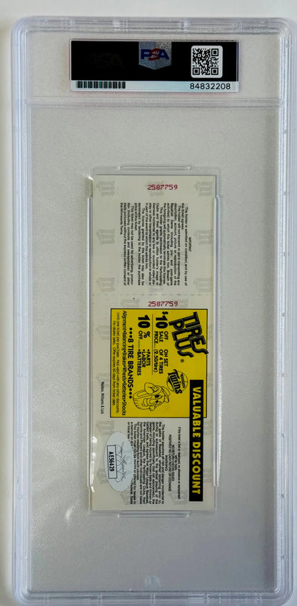 Career 3000th Signed Winfield Dave Auto Authentic Ticket Hit Sept 16 1993 (PSA)