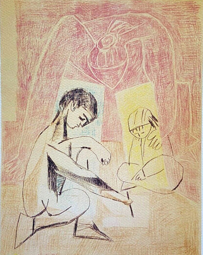 Pablo Picasso Coa Signed / Numbered In Pencil Crayon / Paul Klee