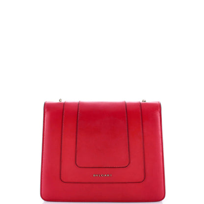 Bvlgari Serpenti Forever Square Shoulder Bag Leather Medium