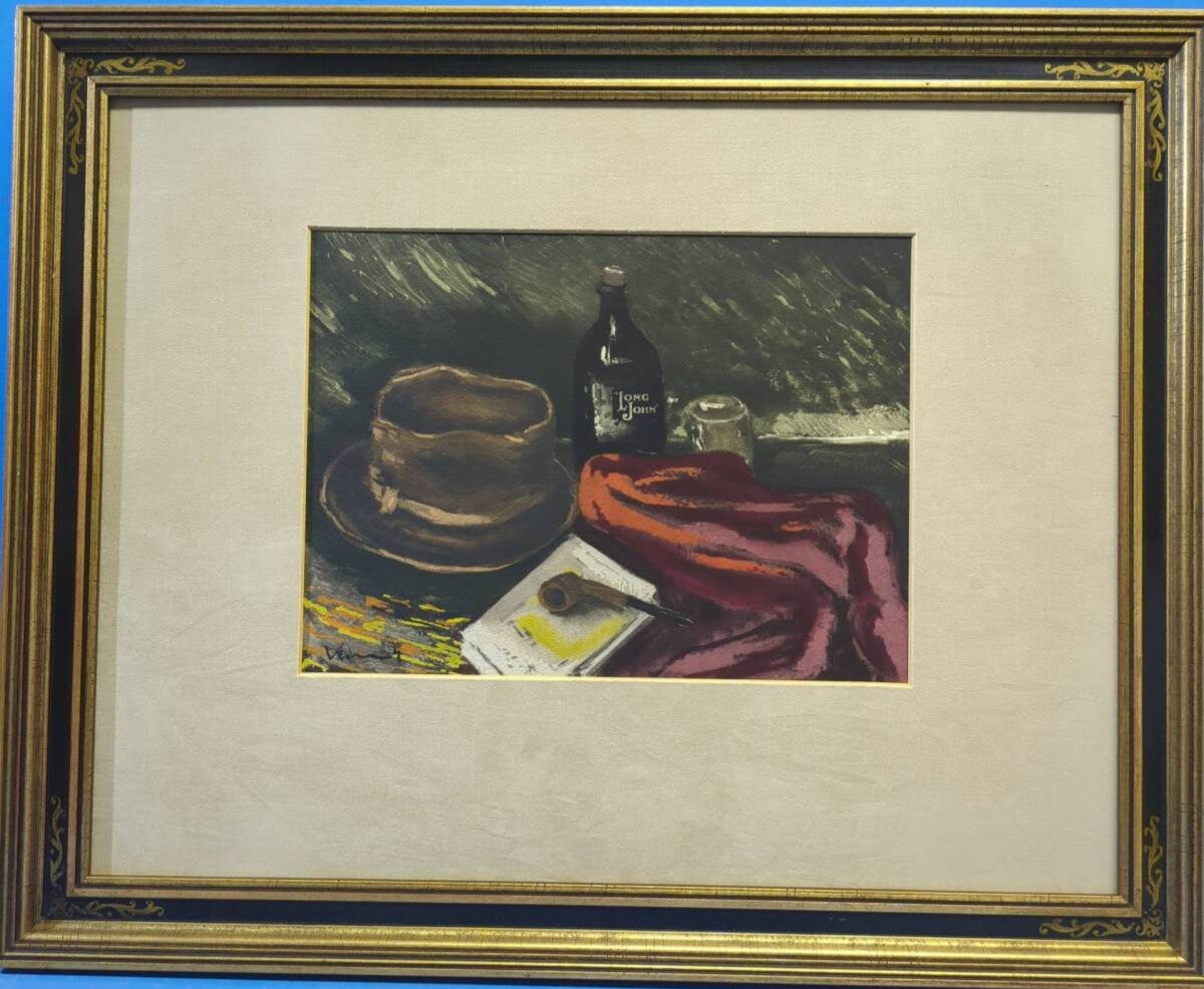 Maurice De Vlaminck "Coin Datelier" 1951 Hand-Colored Etching  Vlin Darches