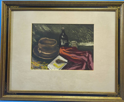 Maurice De Vlaminck "Coin Datelier" 1951 Hand-Colored Etching  Vlin Darches