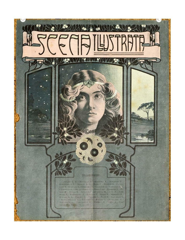 Scena Illustrata Arts Literature Music Theatre Cover Woman 7 1932