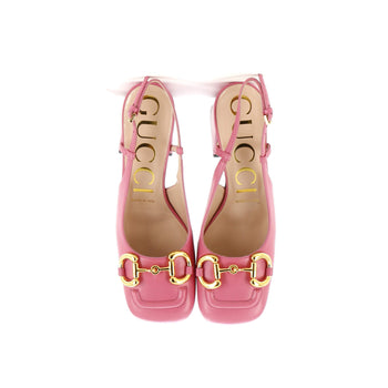 Gucci Women'S Horsebit Slingback Pumps Leather