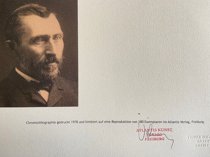 Vincent Van Gogh Lithograph From A Painting Coa Signed Numbered Egon/Schiele