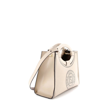 Fendi Runaway Shopper Tote Perforated Leather Small