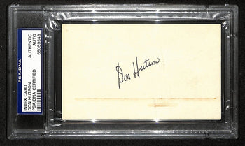 Don Hutson Hof Signed/Auto 3X5 Index Card Green Bay Packers Psa/Dna 201444