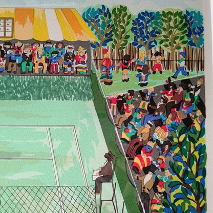 Ivelia Muller Tennis Silkscreen Print Limited