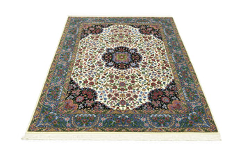 Handmade Vintage Style Floral Kirman Rug 5X7 Ft