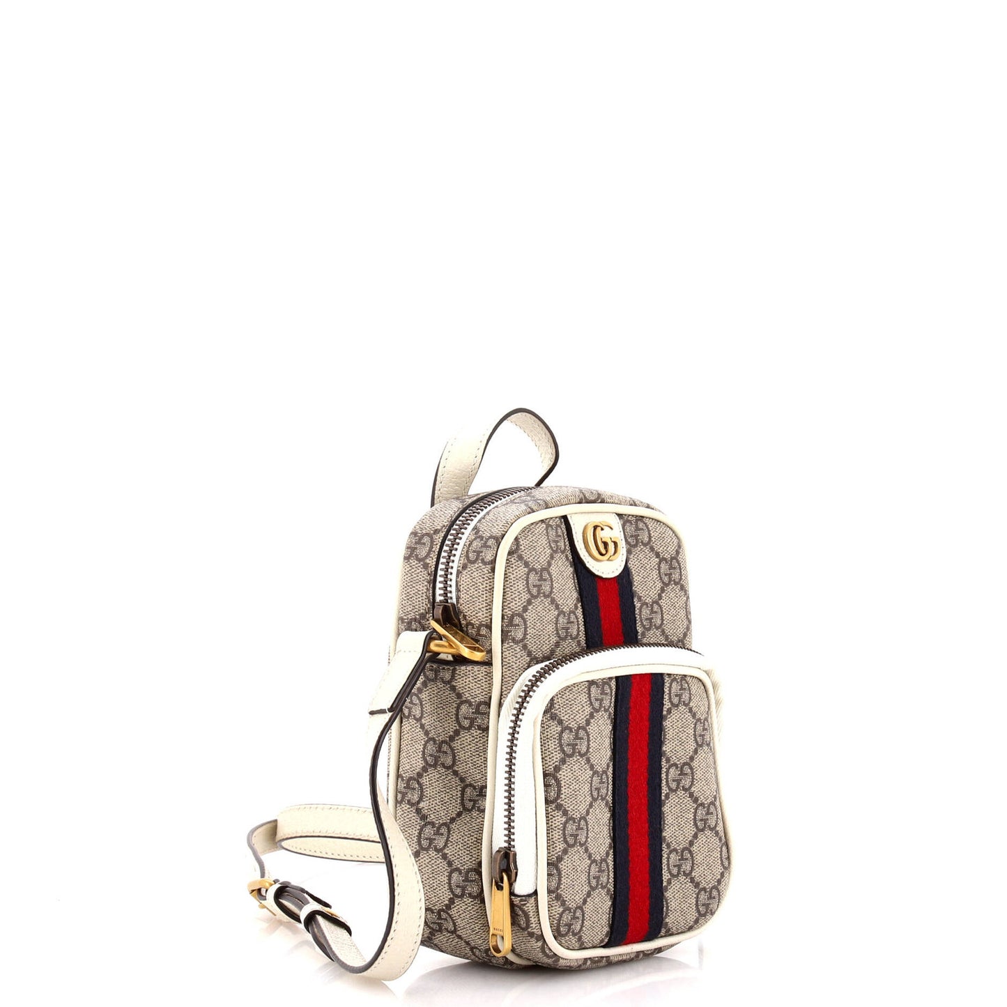 Gucci Ophidia Top Handle Crossbody Bag Gg Coated Canvas Mini