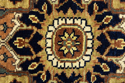 Handmade Heriz Serapi Geometric Wool Rug Tribal Oriental Decor Carpet 4X6 ft
