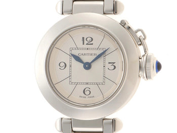 CARTIER Miss Pasha Quartz W3140007 Silver #373