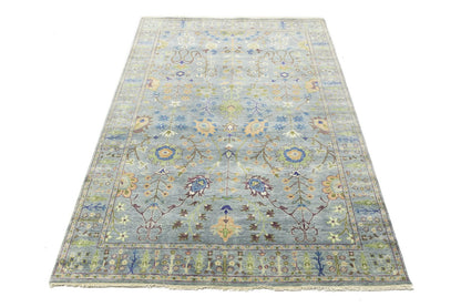 Handmade Tree of Life Oushak Chobi Oriental Rug