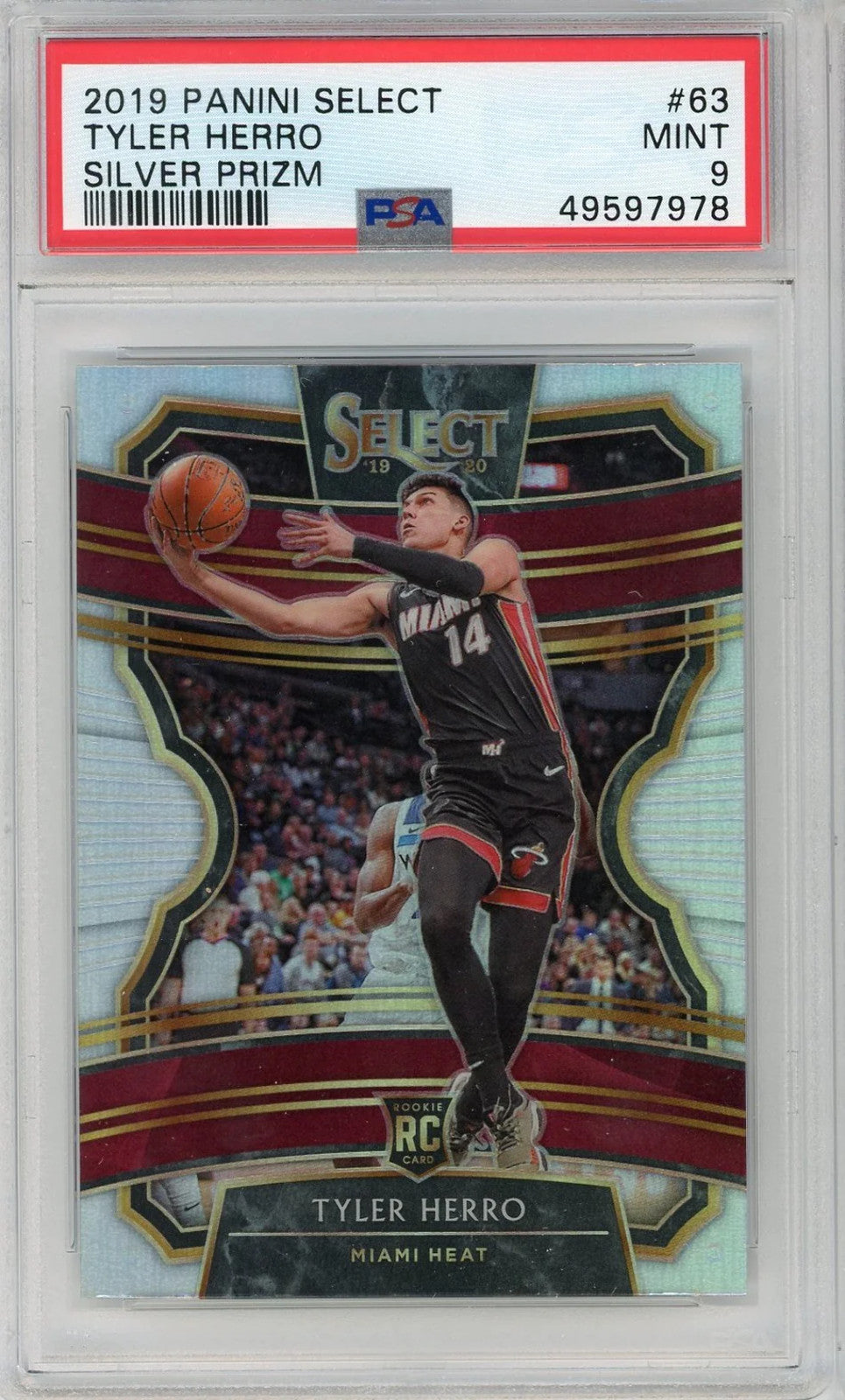 Tyler Herro 2019 Panini Select #63 Silver Prizm