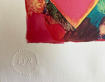 Jim Dine Lithograph Coa Signed Op Hand Numbered In Pencil Crayon