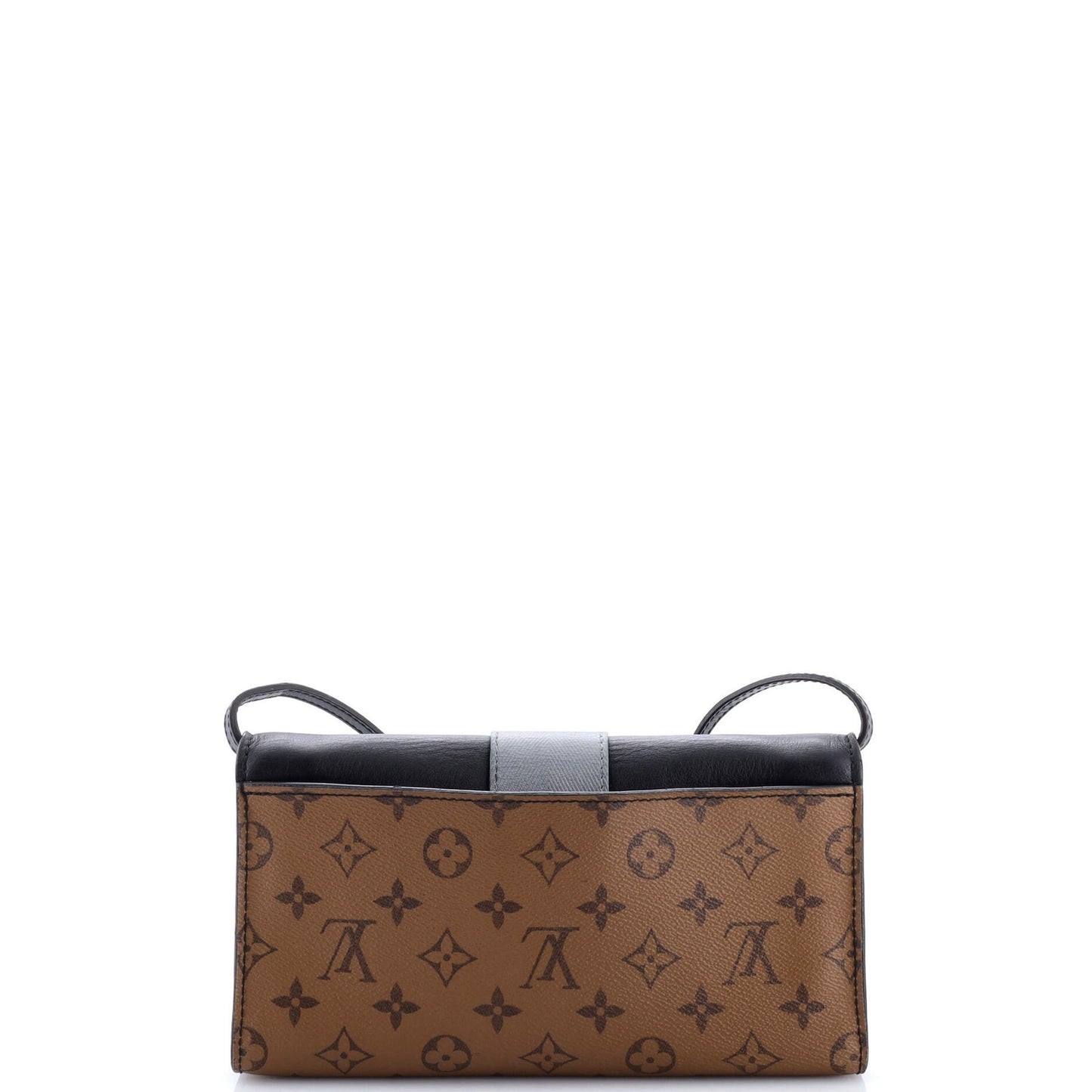Louis Vuitton Column Clutch Reverse Monogram Canvas With Calfskin