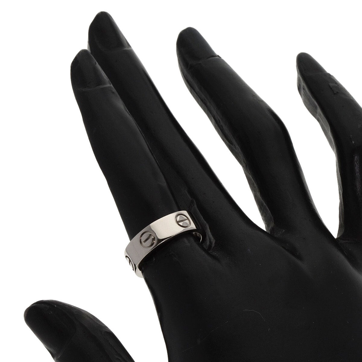 CARTIER   Ring love ring #50 K18 White Gold