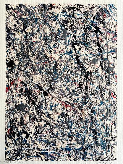 Jackson Pollock Lithograph Coa Signed Numbered