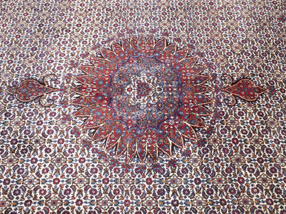 Vintage Oriental Rug Traditional Classic Floral