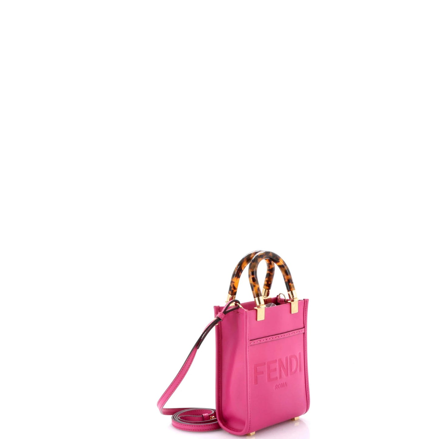 Fendi Sunshine Shopper Tote Leather Mini
