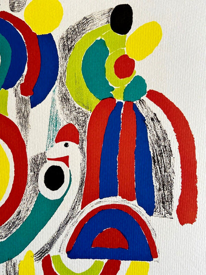 Sonia Delaunay Lithograph, Coa Signed Op Numbered Certified