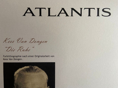 Kees Van Dongen Lithograph 1987 180 Ex