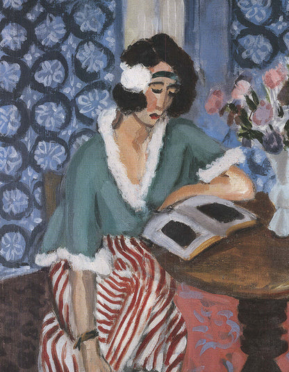 Henri Matisse Reading Girl At The Desk " Offset Lithograph Impressi