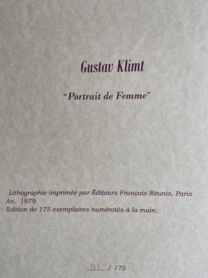 Gustav Klimt Lithograph Numbered By Hand Signed Op - Egon Schiele Edvard Munch