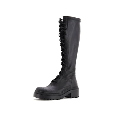 Christian Dior Women'S Dior Arcade Knee High Combat Boots Leather