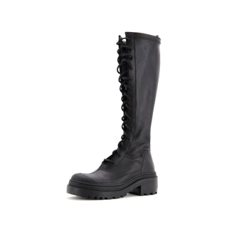 Christian Dior Women'S Dior Arcade Knee High Combat Boots Leather