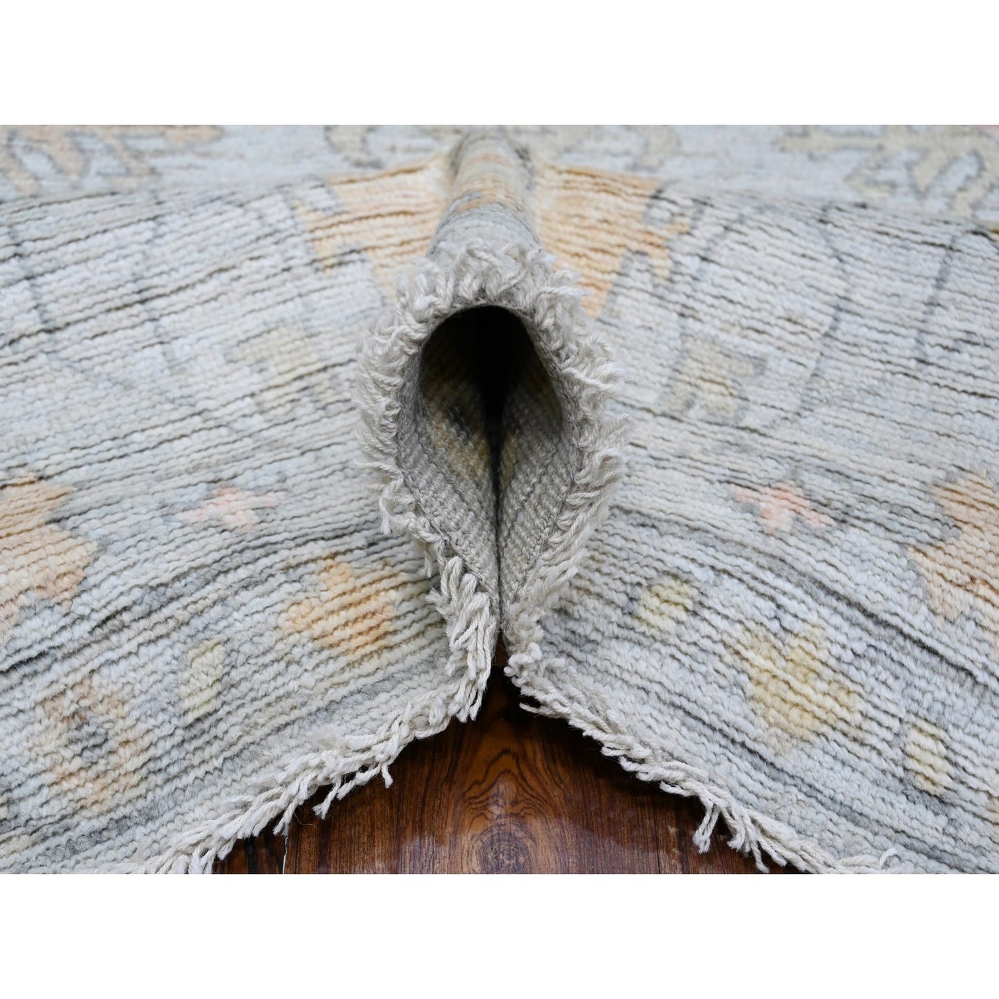 8'3"X10' Silver Chalice Gray Vegetable Dyes Angora Oushak Oriental Rug