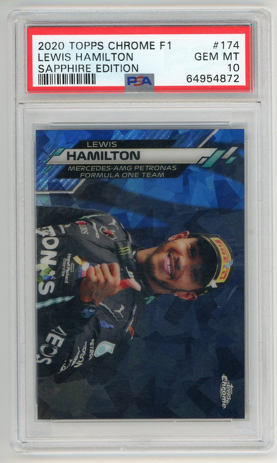 Lewis Hamilton 2020 Topps Chrome #174 Psa 10