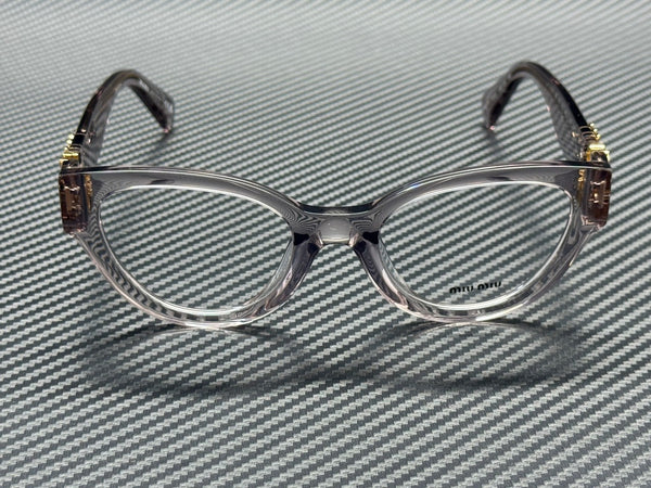 MIU MU 01VV 12W1O1 Transparent Mauve Women's 52 mm Eyeglasses