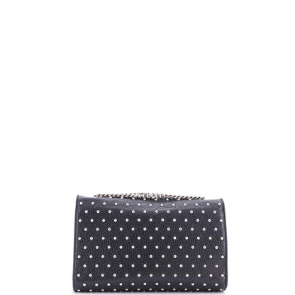 Gucci Miss Bamboo Shoulder Bag Studded Leather Medium