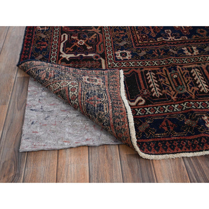 9'X12'5" Copper Red Vintage Zoroastrian Hand Knotted Pure Wool Clean Rug