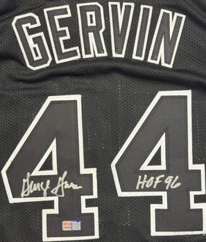 George Gervin Autographed Spurs Custom Jersey