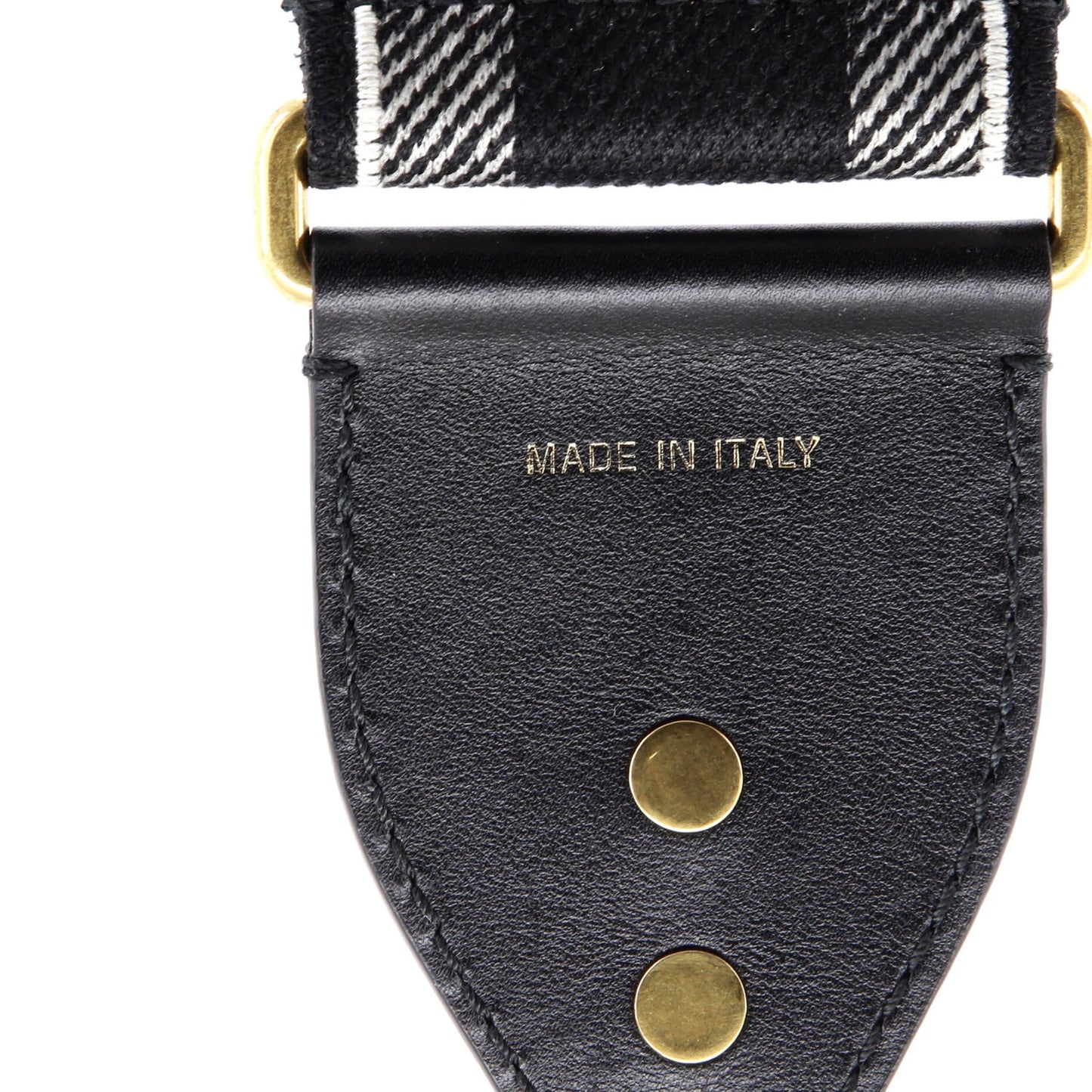 Christian Dior Shoulder Strap Embellished Oblique Canvas