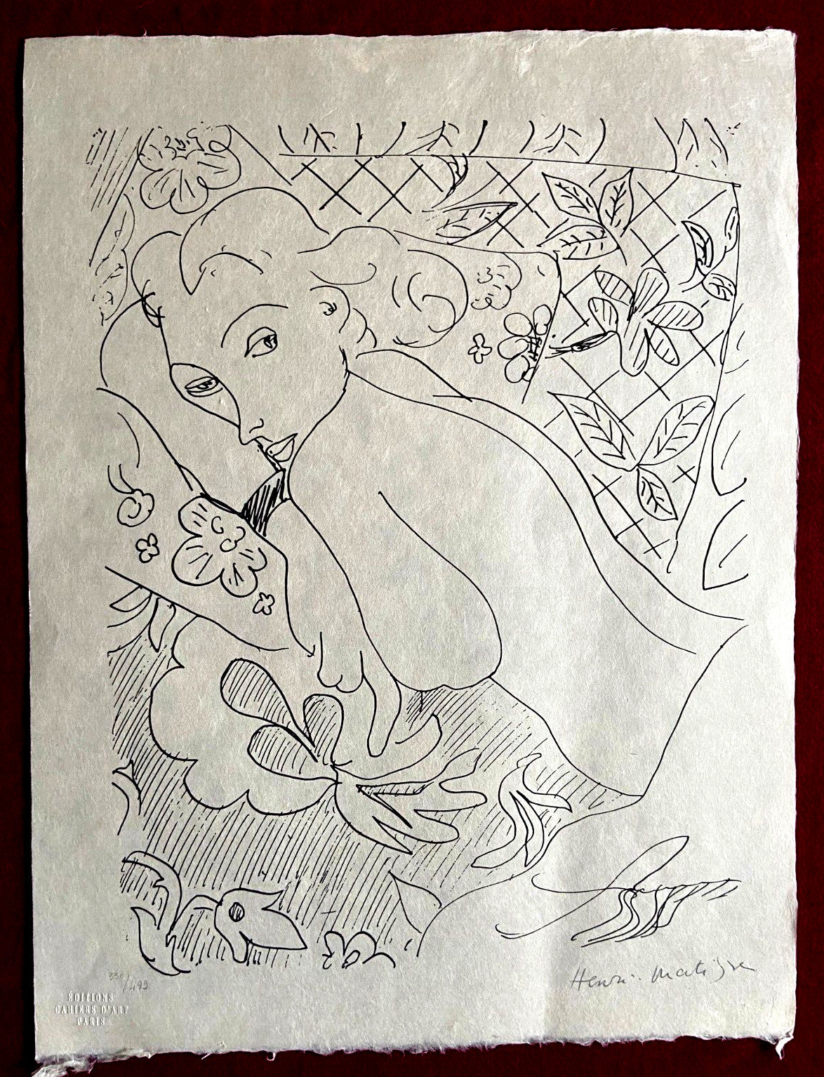 Henri Matisse Lithograph Hand Made Coa Signed Numbered Collection