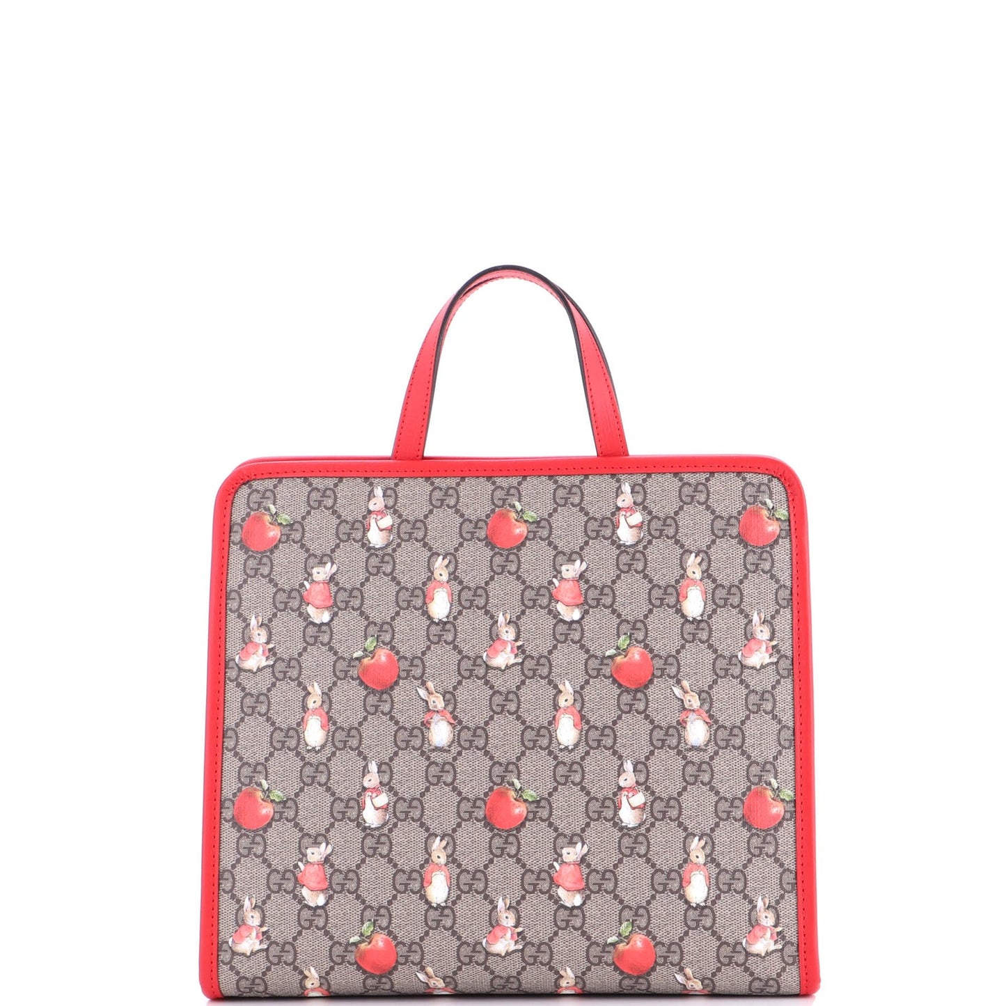 Gucci X Peter Rabbit Kid'S Tote Printed Gg Coated Canvas