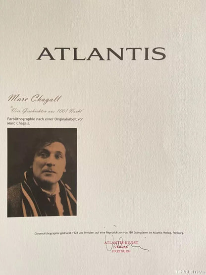Marc Chagall Lithograph Coa Hand Numbered Signed Collection