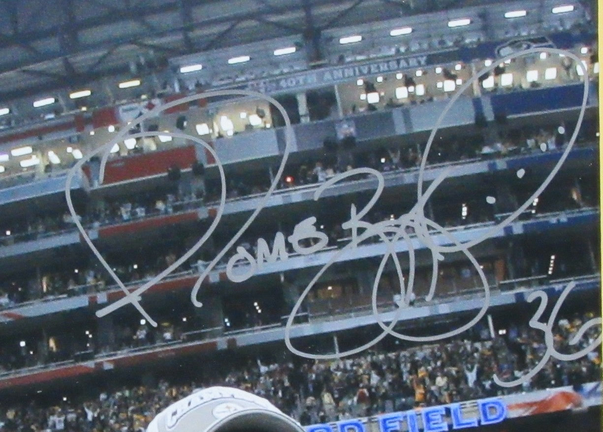 Jerome Bettis Steelers Hof Autographed 8X10 Photo Collage Framed Jsa 199970