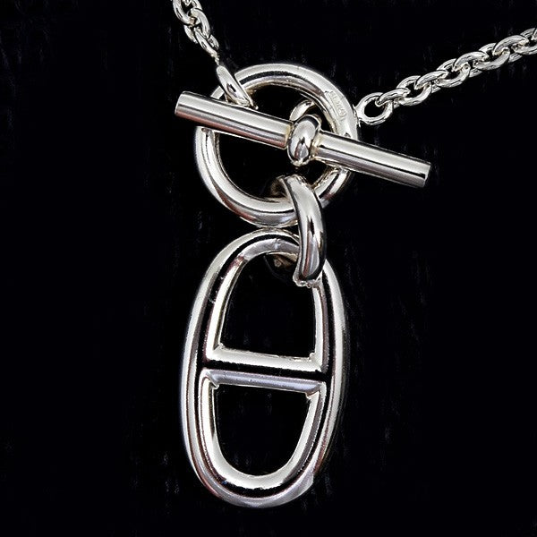 Herms Amulette Chane D'Ancre Necklace Sv925 Silver