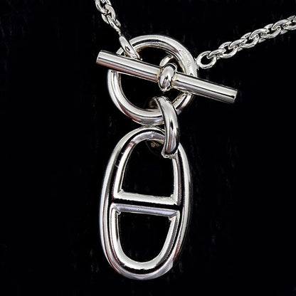 Herms Amulette Chane D'Ancre Necklace Sv925 Silver