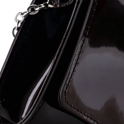 Louis Vuitton Chain Louise Clutch Patent Pm